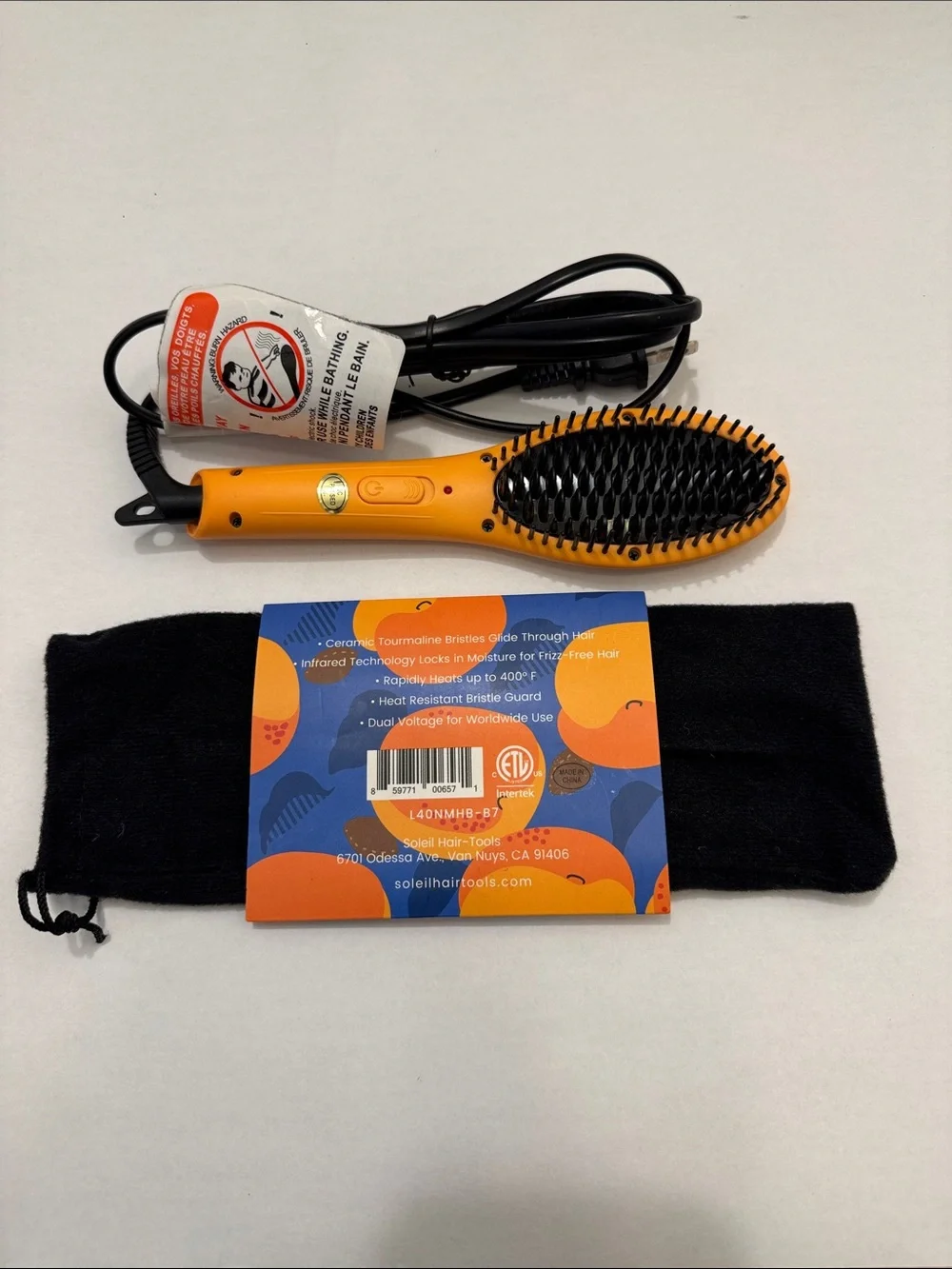 Soleil Mini Heat Brush - Apricot